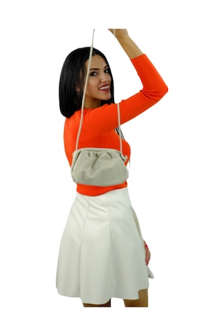 Sentt Deri Salaş Mini El Çantası Gri - Gri