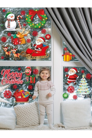 Yılbaşı Karlı Yeni Yıl Çocuk Bebek Odası Sticker
