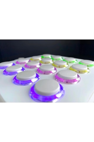 Dj Techtools Mıdı Fighter Spectra White / 16 Arcade Knobs Parmakla Davul Çalma Performansı İçin En İyi Mıdı Control