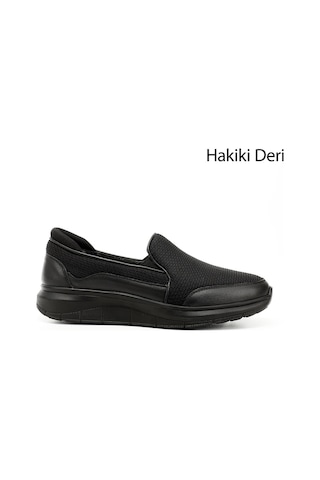 Gönderi(R) Erkek Siyah Hakiki Deri Comfort Ayakkabı Dyma73542623 Siyah