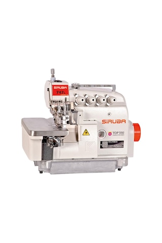 Siruba 4 İplik L Serisi Overlok Makinesi 747L-514M7-23-Bk1/Dklu1-