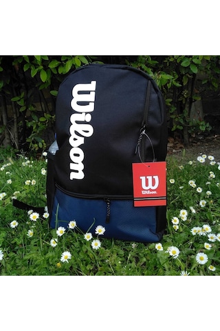 Shopiolog Wilson Lacivert Sırt Çantası Unisex Çift Gözlü Çanta Lacivert