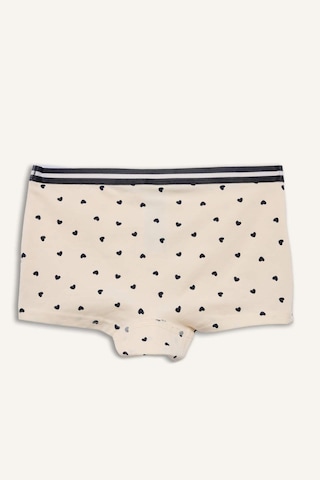Defacto Kalp Desenli Penye 2li Boxer Kız Çocuk G8509a826spbg350 Bej-bg350