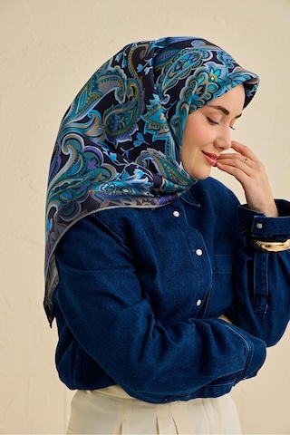 Silk Home Twill İpek Eşarp 11504-20 Mavi
