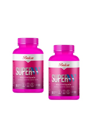 Balen Süper-W Multivitamin Kapsül 585 Mg 2 x 60 Kapsül