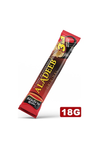 Aladeeb 3’ü 1 Arada Kahve Original Pratik Tek Kullanımlık Hazır Kahve 48 x18 G