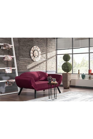 Pafu Genzo İkili Kanepe Bordo