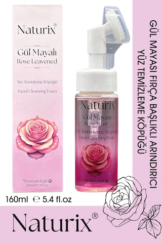 Naturix Gül Mayalı Yüz Temizleme Köpüğü 160 ML