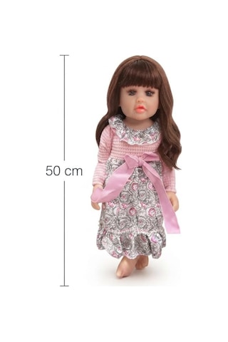 Emzikli Sevimli %100 Et Bebek - 50 Cm Konuşan Gerçekçi Oyun Arkadaşı İnteraktif Eğitici Oyuncak 09231500