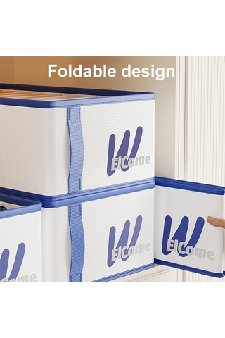 Sones Ana Sayfa Giyim Bölmeleri Nem Geçirmez Saklama Kutusu Katlanabilir Pantolon Düzenleyici Beyaz Küçük 7-ızgara Diğer