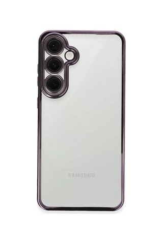 Newface Samsung Galaxy Uyumlu S24 Fe Kılıf Razer Lensli Silikon - Mor Belirtilmemiş