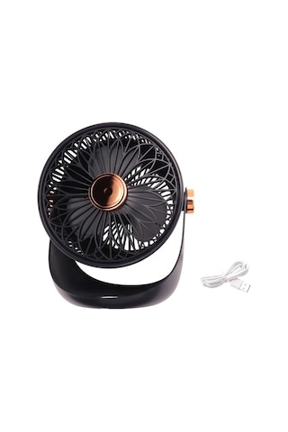 2400mah Masa Duvarı Hava Sirkülasyonu Elektrikli Fan Şarj Edilebilir, Mavi Ay51mn Mavi