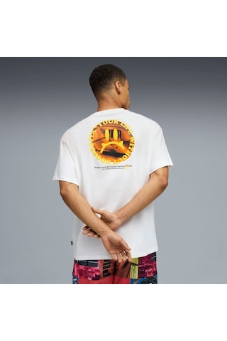 Puma Hooptopıa Is Lıfe Erkek Tişört 632882 01 Beyaz