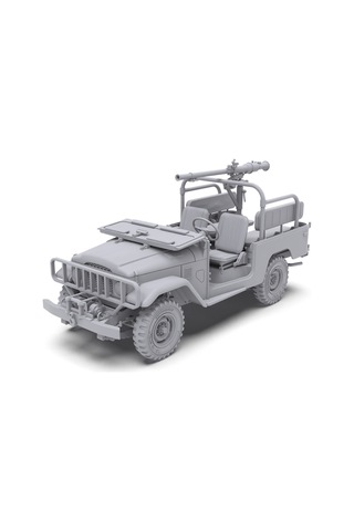 Ak 35003 1/35 Ölçek, Fj43 Kamyonet Spg-9 Geri Tepmesiz Silahlı , Askeri Araç Plastik Model Kiti