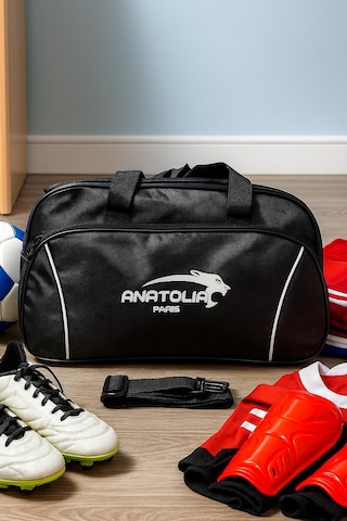 Newfull Sport Anatolia Pars Astarlı U Kapak Seyahat Çantası-orta Siyah