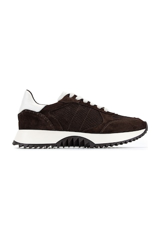 Tamer Tanca Kadın Hakiki Deri Kahverengi Süet Sneakers & Spor Ayakkabı 154 7161 Bn Ayk Y26 Kahve Suet