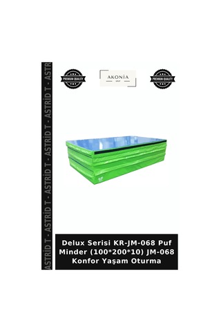 Delux Serisi Kr-jm-068 Puf Minder 100 200 10 Jm-068 Konfor Yaşam Oturma Çok Renkli