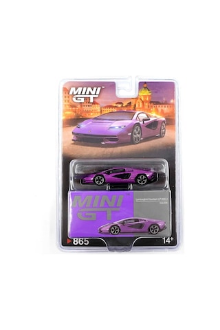 Mini Gt 865 1/64 Lamborghini Countach Lpı 800-4 Viola 30th - Blister Paket Mgt00865-bl