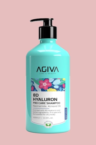 Agiva 8D Hyaluron Kuru Ve Kırılgan Saçlar İçin Nemlendirici Saç Bakım Şampuanı 1 L