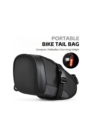 Moveevo Bisiklet Saddle Çantası, 1.2l Hafif Su Geçirmez, Fener Takılabilir, Jant Yolu Bisikleti İçin Depolama Gereci, Gri-mavi-mavi-turuncu Seçenekli Gri