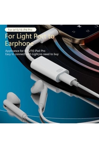45w Type C To Lightning Kulaklık Dönüştürücü Hızlı Şarj İphone İpad Macbook Yuva Çevirici Müzik Dinl