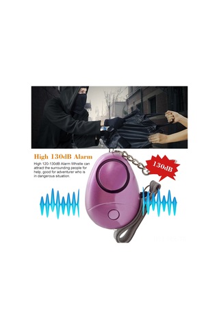 Padalink Zq-034 Mor Kişisel Acil Alarm: 120-130db Ses + Aydınlatma Özelliği, Abs Malzeme, 3xlr44 Pil Dahil