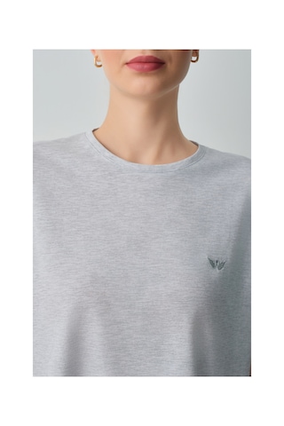 Suwen Casual Pamuklu Pijama Takımı Wsh10510004051 Gri Melanj