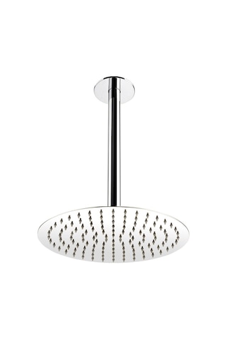 Fause Ankastre Duş Başlığı Borulu Oval Slim Metal 25 Cm Tavandan Diğer