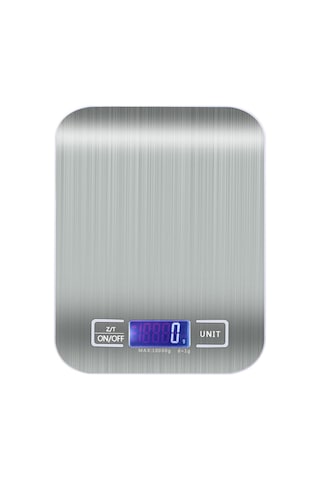 Kosona Stokele Olmayan Beyaz Paslanmaz Çelik Mutfak Dijital Terazi, 10kg/1g Hassasiyet, 5 Ağırlık Birimi, Tare Fonksiyonu, Lcd Ekran Nbw-2012 Diğer