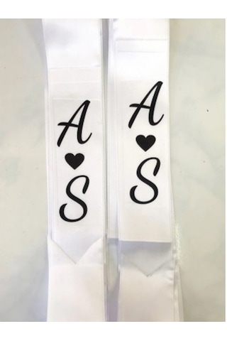 Gelin Damat Isimli Tören Takı Kurdelesi 2 Adet B-31