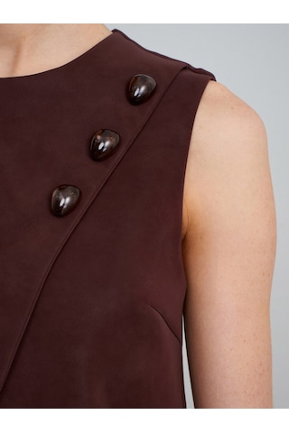 60601 Taş Aksesuarlı Top-bordo Bordo