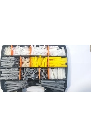 345 Parça Dübel Seti Beton Duvar Alçıpan Için