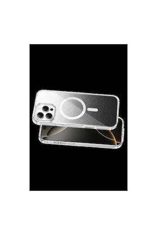 Onegif Apple İphone 16 Pro Max Sora Simli Magsafe Kapak - Siyah