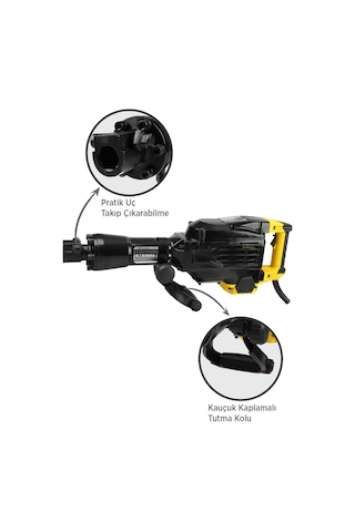 RTRMAX RTM2760 Elektropnömatik Sds Hex Kırıcı 1700 W 60 Jul