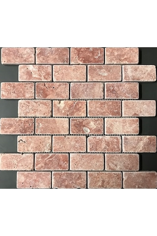 Kale Carena Red Midi Tuğla Dizimi Doğaltaş Fileli (60Rrd032)