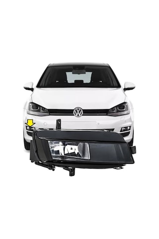 Golf 7 2013-2016 Model Arası Uyumlu Sağ Yolcu Tarafı Sis Farı Lambası