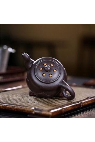 Çaydanlık Cevheri Siyah Çay Lotus Zhuni Çaydanlıklar Altın