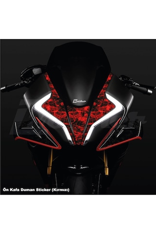 Cfmoto 450sr Ön Kafa Kırmızı Duman Stıcker Etiket Modeli Kaplama