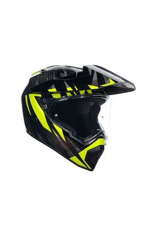 Agv AX-9 Multi Steppa Carbon Kapalı Kask Sarı - Siyah