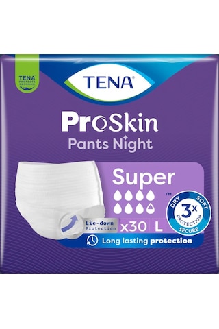 Tena Proskin Pants Süper Night Gece Emici Külot Bezi L 120 Adet