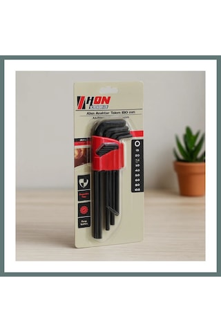 Ventra Alyan Anahtar Takımı 9'lu Siyah Uzun 180 Mm Ventra