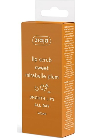 Ziaja Canlandırıcı Nemlendirici ve Yumuşatıcı Erik Aromalı Dudak Peeling