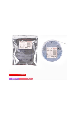 ACK Şerit LED 60 Led'li Kırmızı Işık 7W 5 Metre AS01-00804