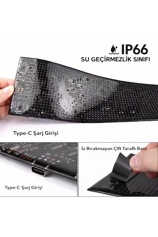 Led Esnek Ekran Yumuşak Piksel Ekran Matris Dijital Panel Programlanabilir Reklam Tabelası RGB