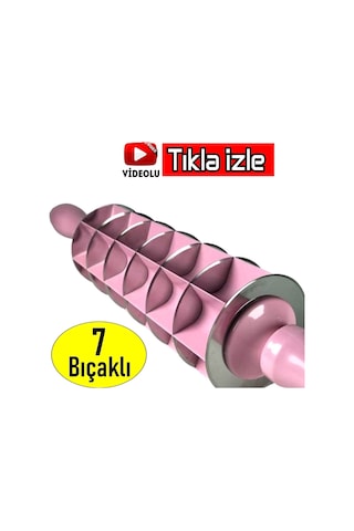 Kare Mantı Kesme Merdanesi 7 Bıçaklı Mantı Yapma Aleti 7 Bıçaklı Çok Renkli