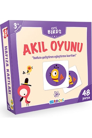 Blue Focus Cute Birds Akıl Oyunu - Eşleştirme Kartları
