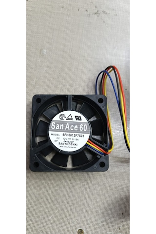 Dc Fan San Ace60 12v 0.15 A 4 Kablo 6015 12v 1pcs