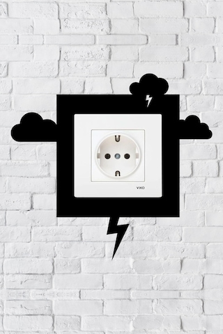 Şimşek Tasarım Priz Çerçevesi İç Ölçü 8,4x8,4 Cm Dekoratif Priz - Anahtar Çerçevesi