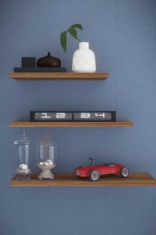 Dekorfim DF05102BR 3'lü Dekoratif Raf Duvar Rafı