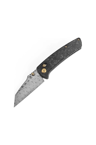 Kansept Main Street Karbon Fiber Sap Damascus Çelik Çakı K1015v1 Kum